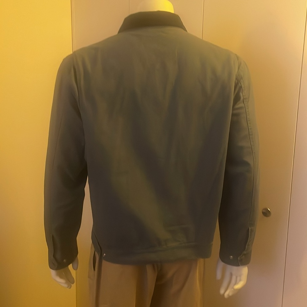 Wallace and Barnes Blue - corduroy collar / flannel lined  Zip-Up Jacket - Picture 3 of 7